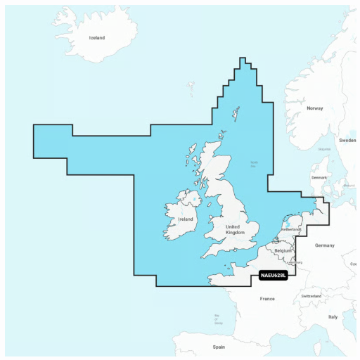 Carte Navionics+ Large SD - ROYAUME-UNI, IRLANDE ET PAYS-BAS